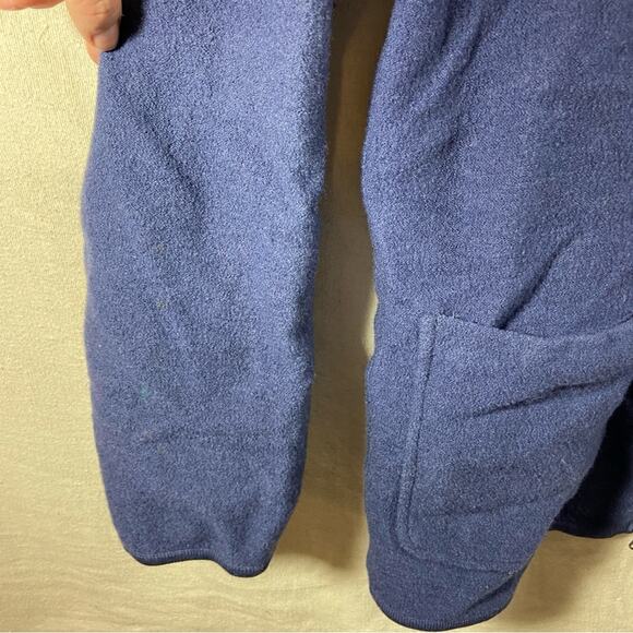 Willi Smith women Wool Sweater medium navy zip warm quiet luxury minimalist - Picture 4 of 9